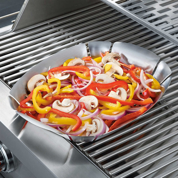 Ensemble de 2 paniers pour BBQ en acier inoxydable