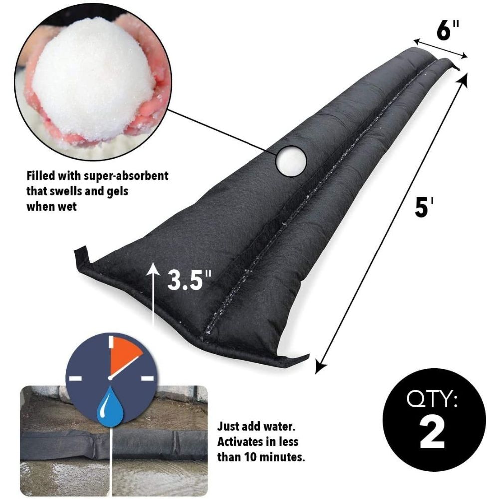 Quick Dam QD65- 1 barrière de 10 pieds anti-inondation