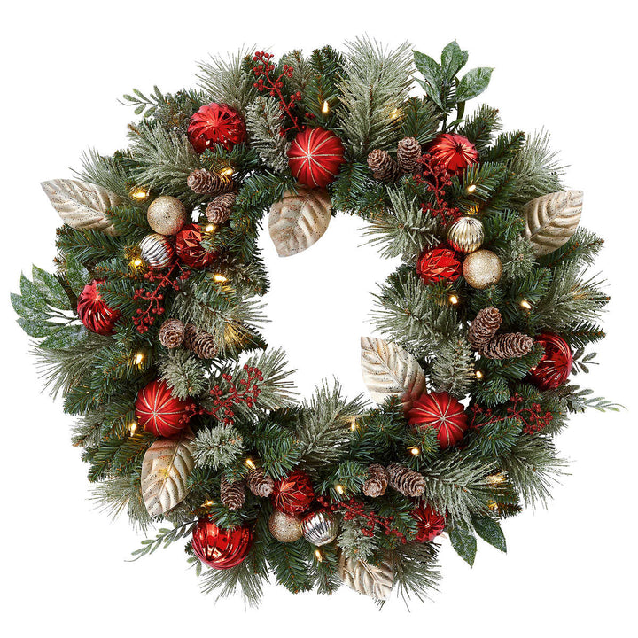 Couronne lumineuse de 76,2 cm (30 po) avec 50 lumières DEL, alimentée par piles