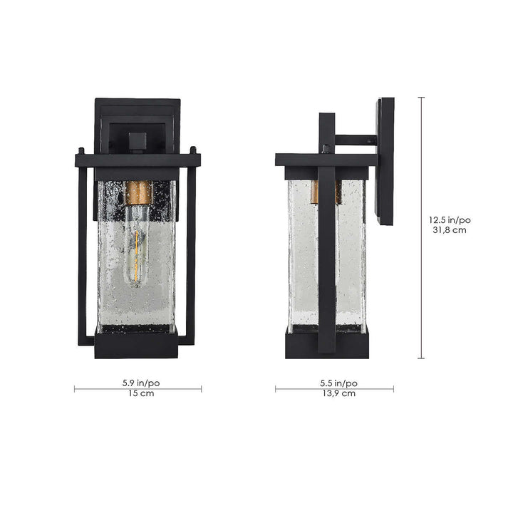 Empire Lighting - Ensemble de 2 appliques d’extérieur Murdock