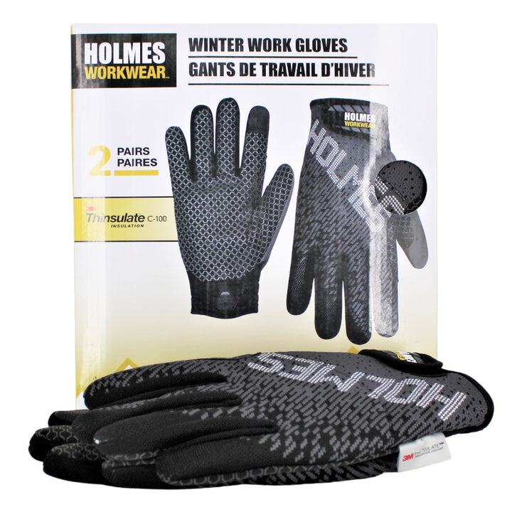 Holmes Workwear Winter Work Gloves - 2-Pack