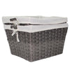 Bacs de rangement en faux osier