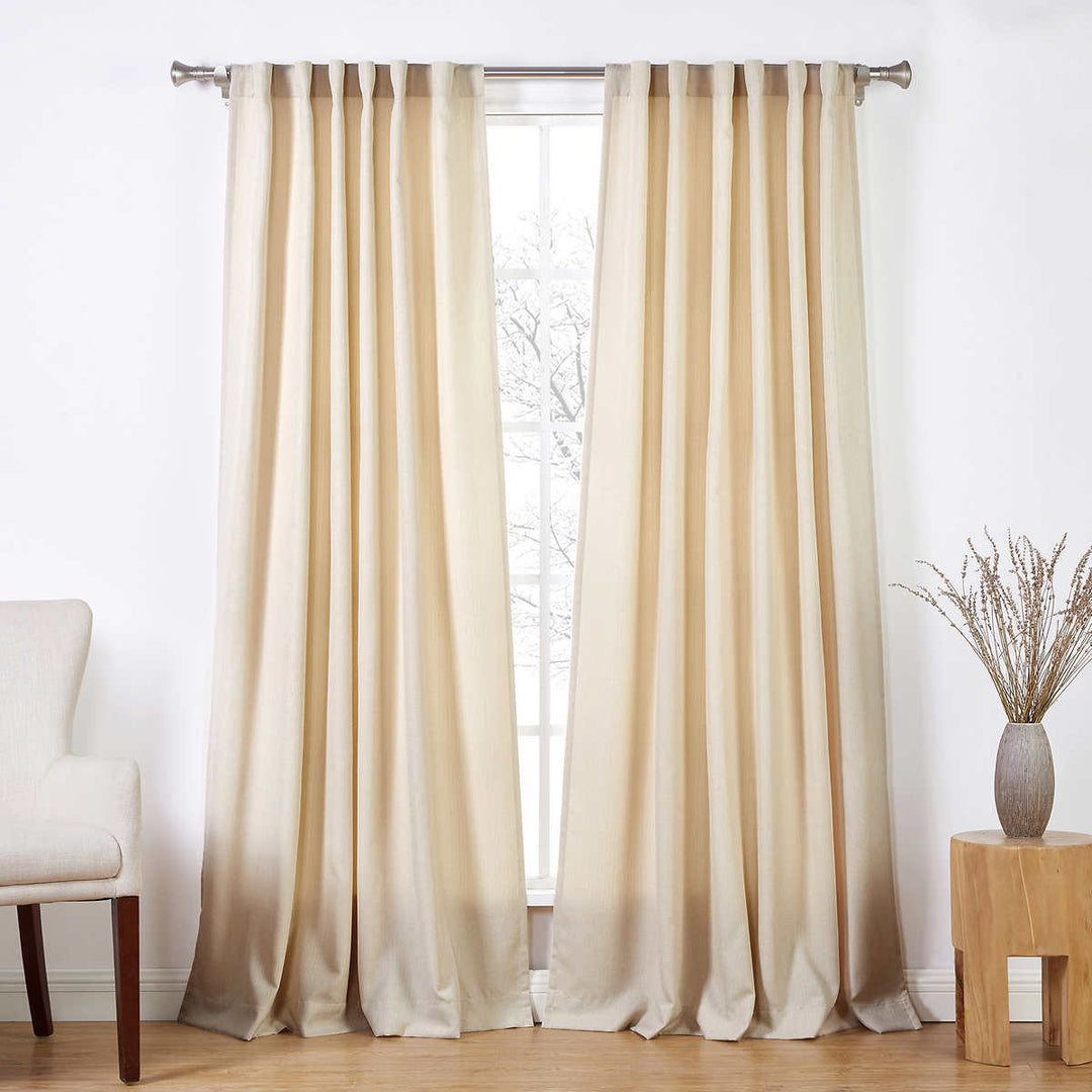 Silk Home Ecologee Turell - Paire de panneaux de fenêtres obscurcissant