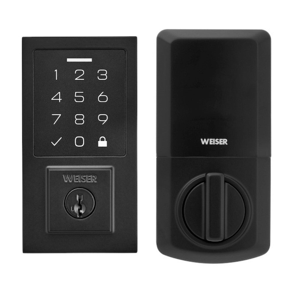 Weiser - Ensemble combo pêne dormant électronique et poignée
