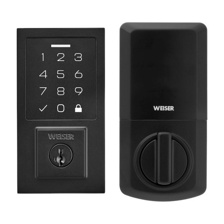 Weiser - Ensemble combo pêne dormant électronique et poignée