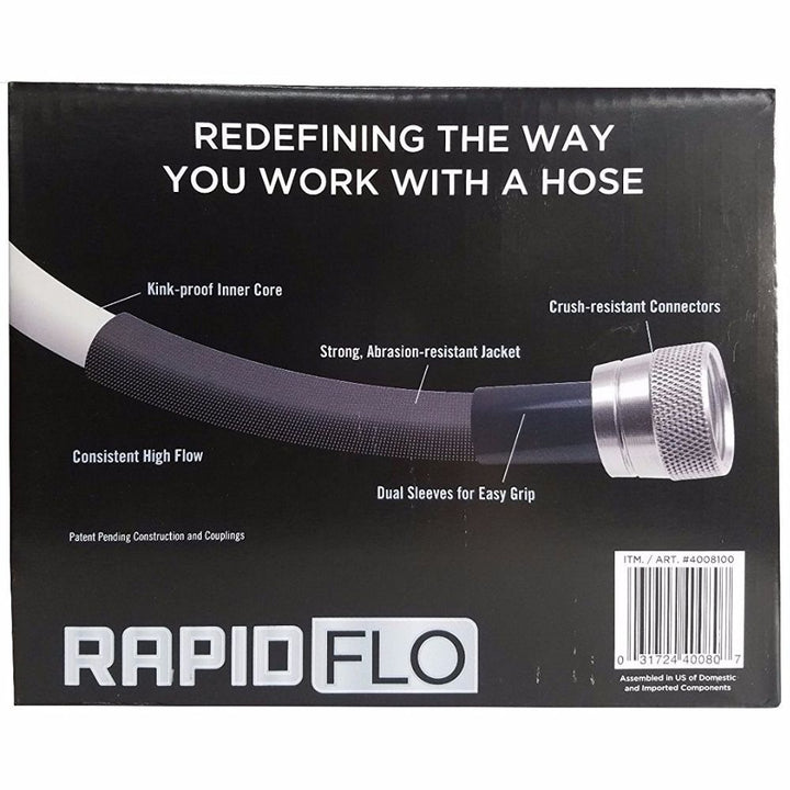 Rapid Flo - Boyau d'arrosage léger et résistant aux plis 1,5 cm 30,5 m
