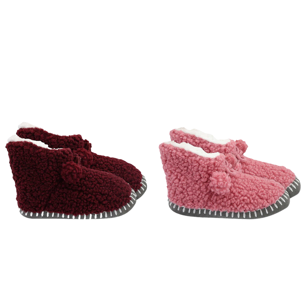 K.Bell - Pantoufles, paquet de 2 pour femme