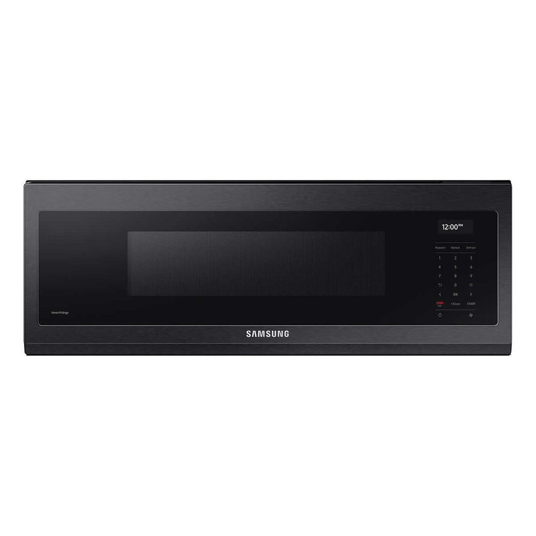 Samsung – Four à micro-ondes ultra-plat de 1,1 pi³ à hotte intégrée de 550 pi³/min