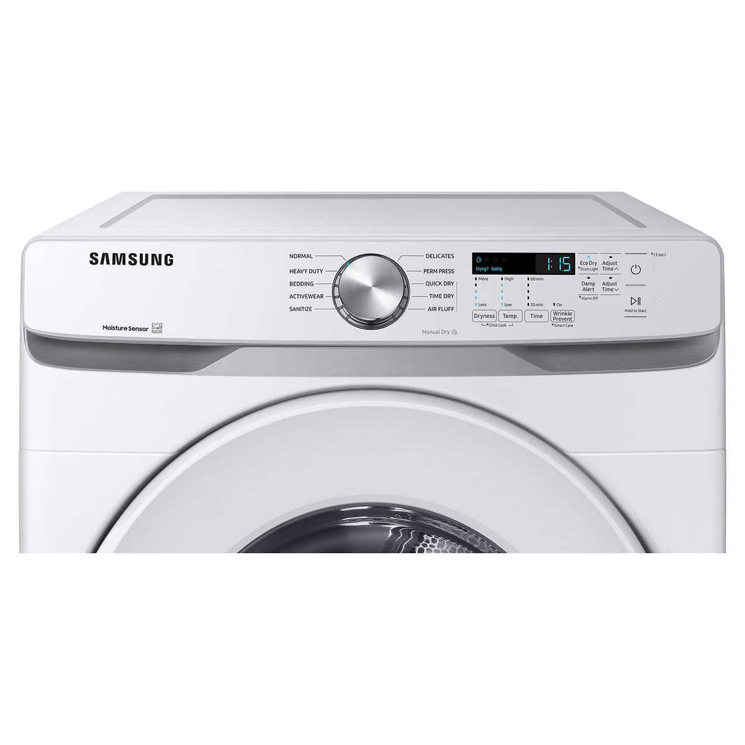 Samsung - Sécheuse électrique de 7,5 pi³ avec séchage avec SmartCare
