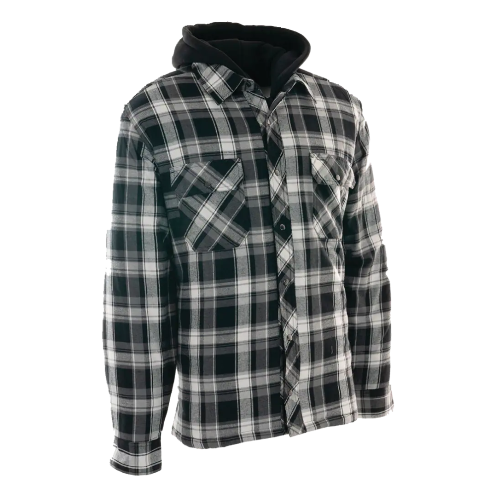 The BC Clothing - Warm Hooded Flannel Jacket for Men