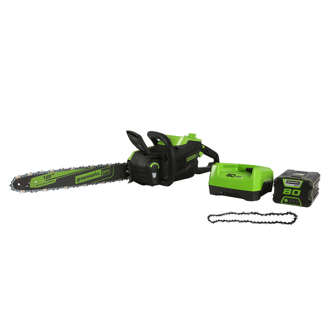 Greenworks Pro - Scie à chaîne sans balais de 80V
